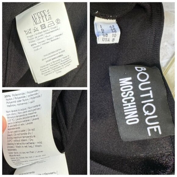 Moschino Boutique Crystal Music Cardigan Sweater Button Down Knit Soft Preppy 8 - Picture 15 of 16